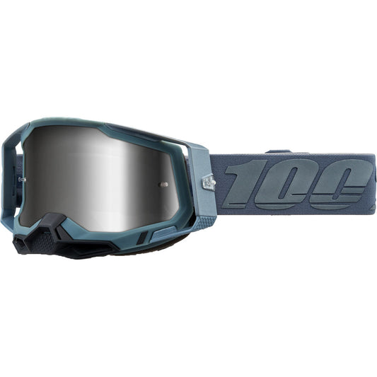 100% Racecraft 2 Goggles Battleship / Mirror Silver Lens