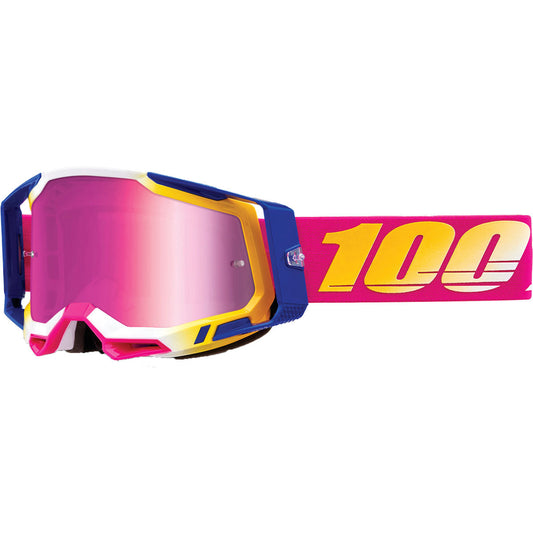 100% Racecraft 2 Goggles Mission / Mirror Pink Lens