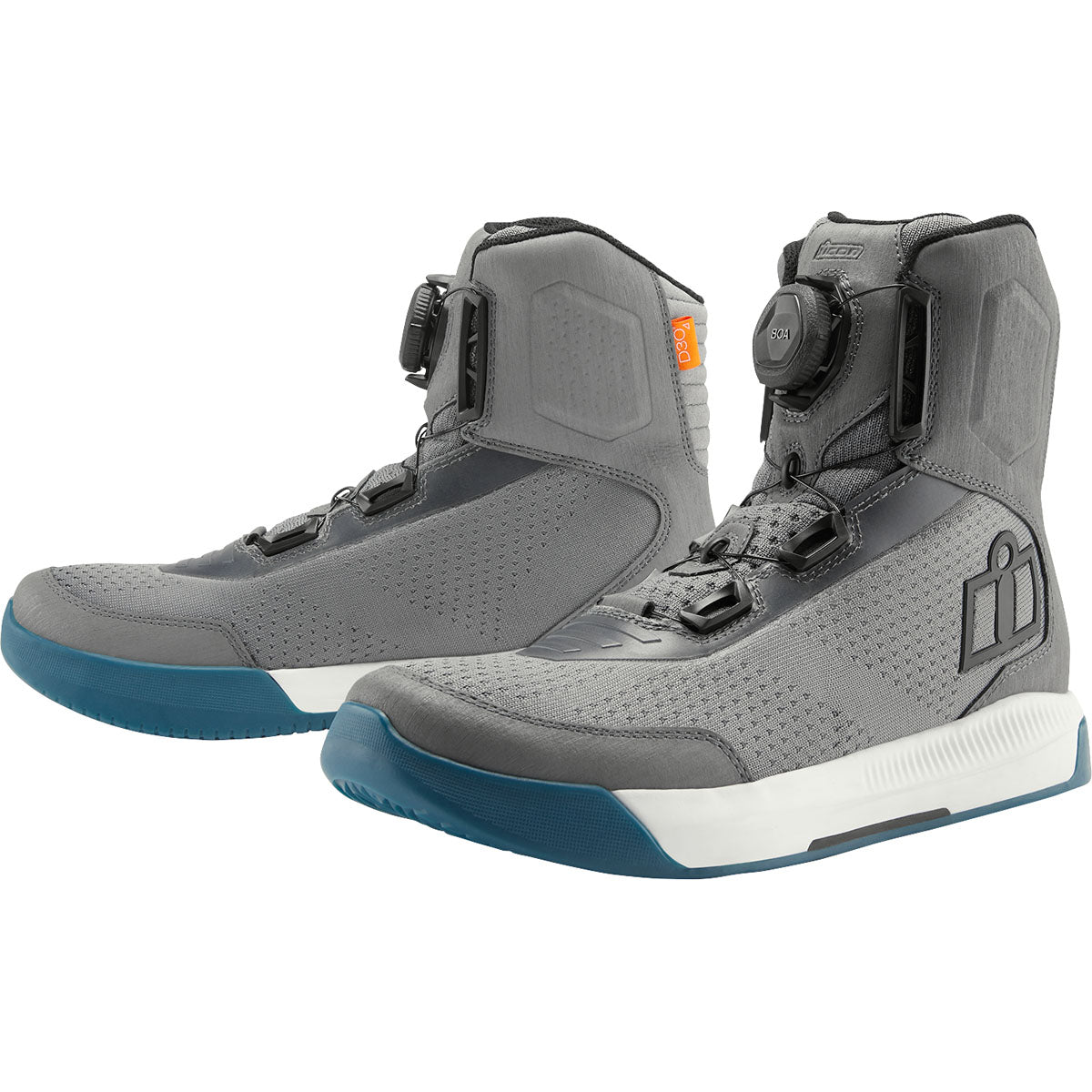 Icon Overlord Vented Waterproof CE Boots - Grey