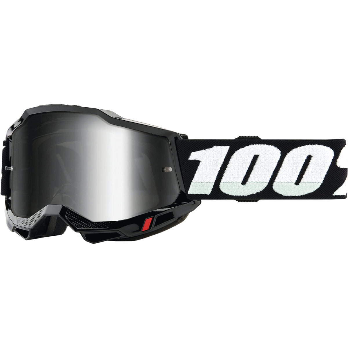 100% Accuri 2 Junior Goggles Black / Mirror Silver Lens