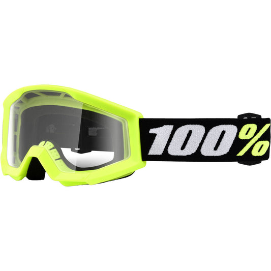 100% Strata 2 Sand Goggles Black / Smoke Lens
