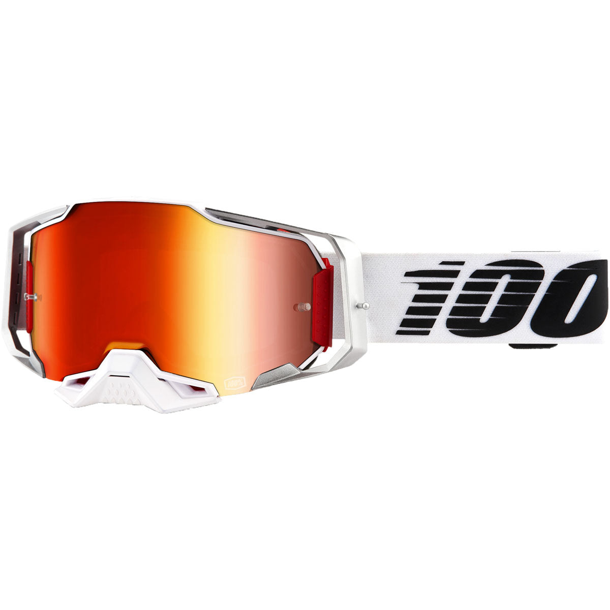 100% Armega Goggles Lightsaber / Mirror Red Lens