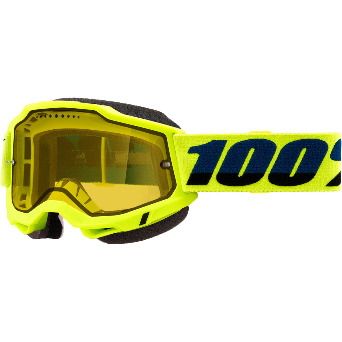 100% Accuri 2 Snowmobile Goggles Fluo Yellow / Yellow Lens