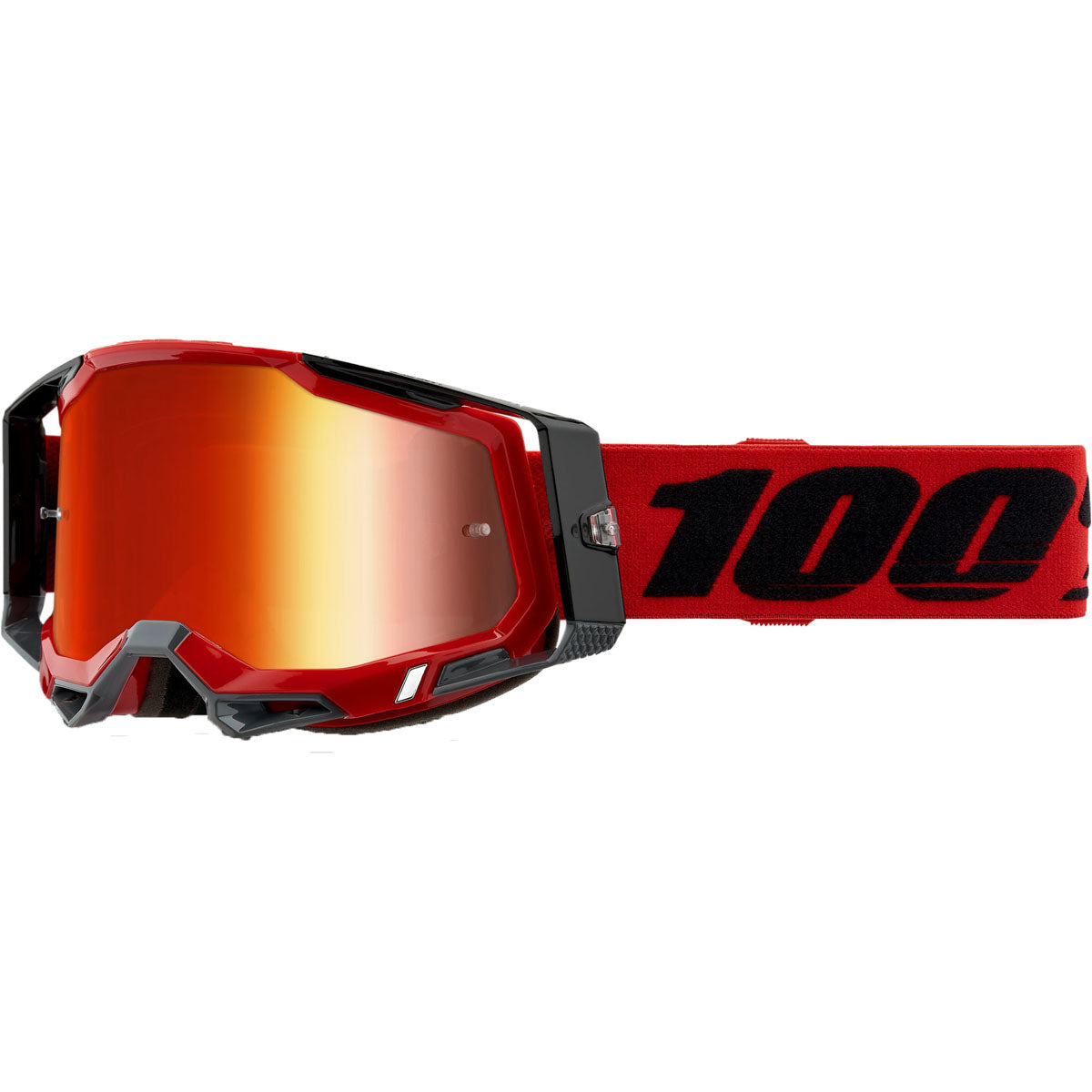100% Racecraft 2 Goggles Red / Mirror Red Lens