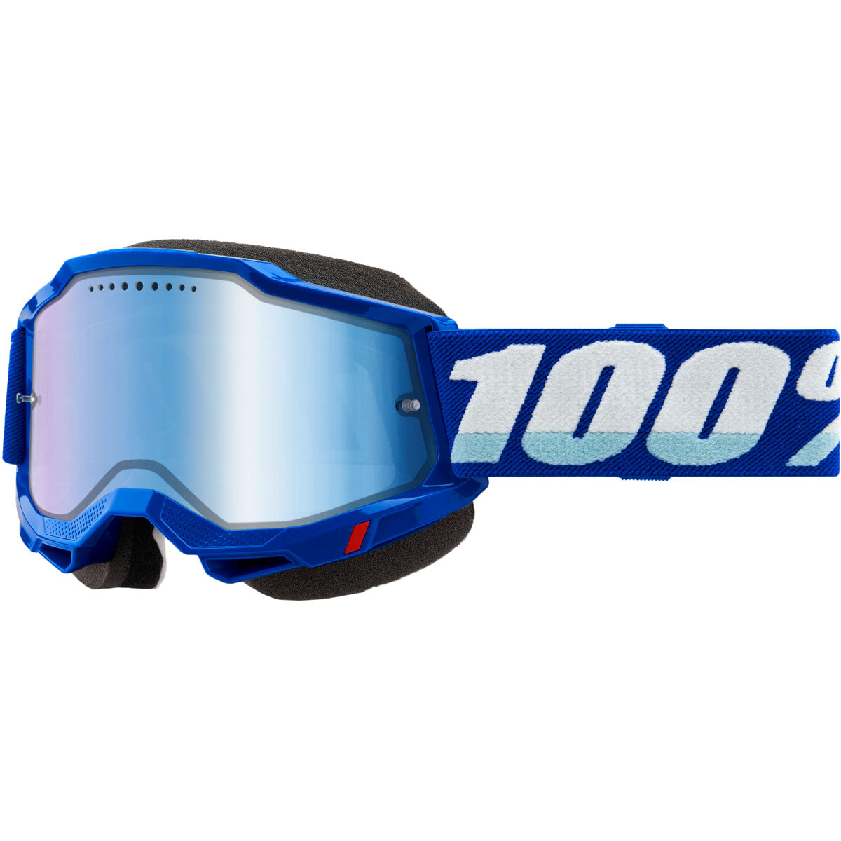 100% Accuri 2 Snowmobile Goggles Blue / Mirror Blue Lens