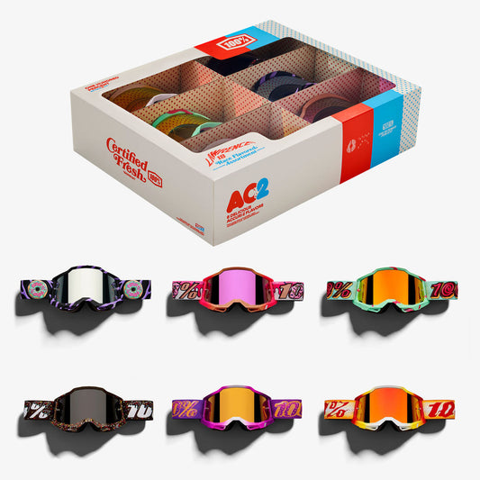 100% Jett Lawrence Donut 6-Pack Accuri 2 Goggles 6-Pack