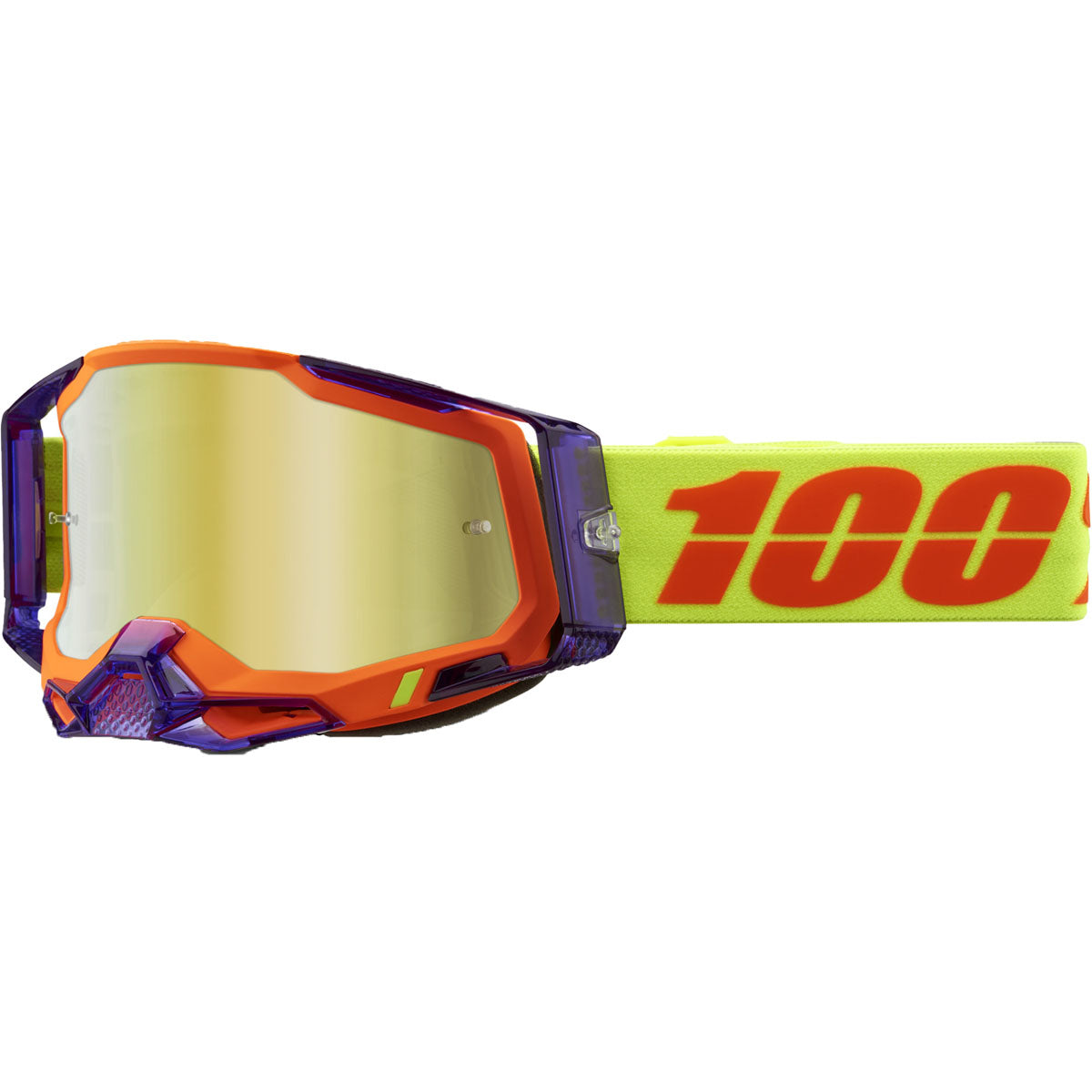 100% Racecraft 2 Goggles Panam / Mirror Gold Lens