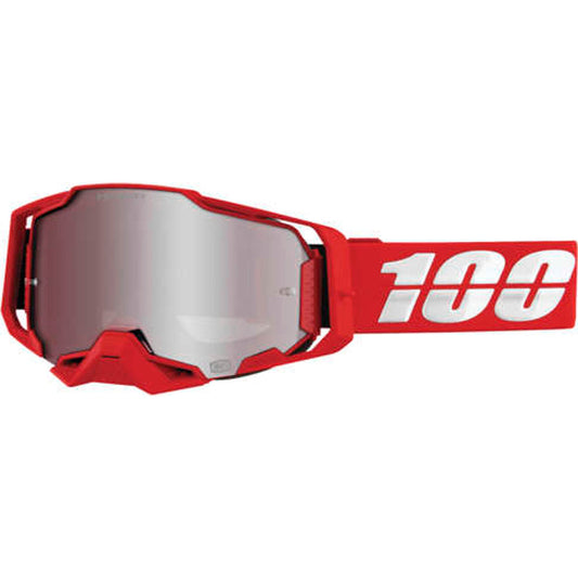 100% Armega Goggles - War / Red Hiper Silver Lens War / Red Hiper Silver Lens