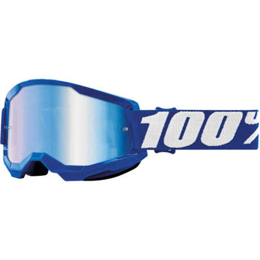 100% Strata 2 Goggles Blue / Blue Mirrored Lens