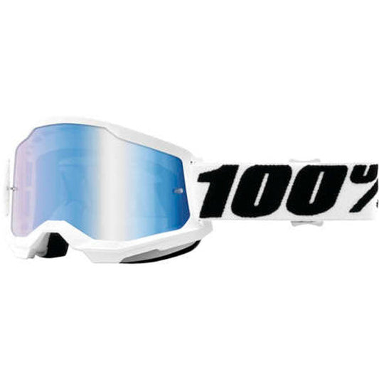 100% Strata 2 Goggles Everest / Blue Mirrored Lens