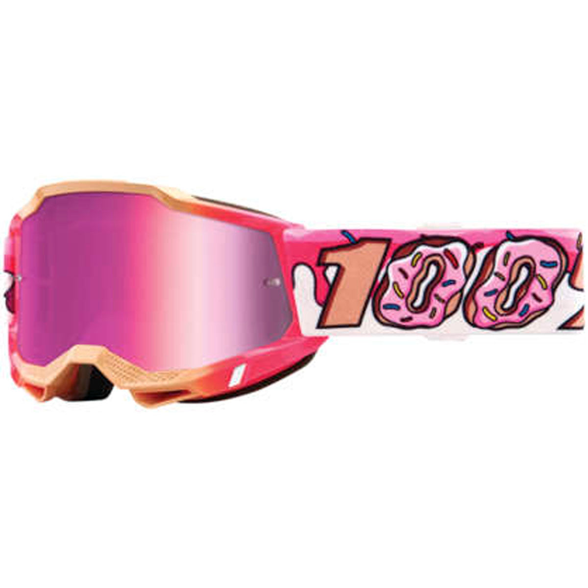 100% Youth Accuri 2 Goggles Donut / Pink Mirrored Lens