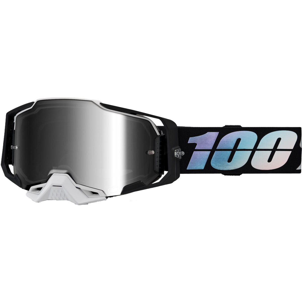 100% Armega Goggles Krisp / Mirror Silver Lens