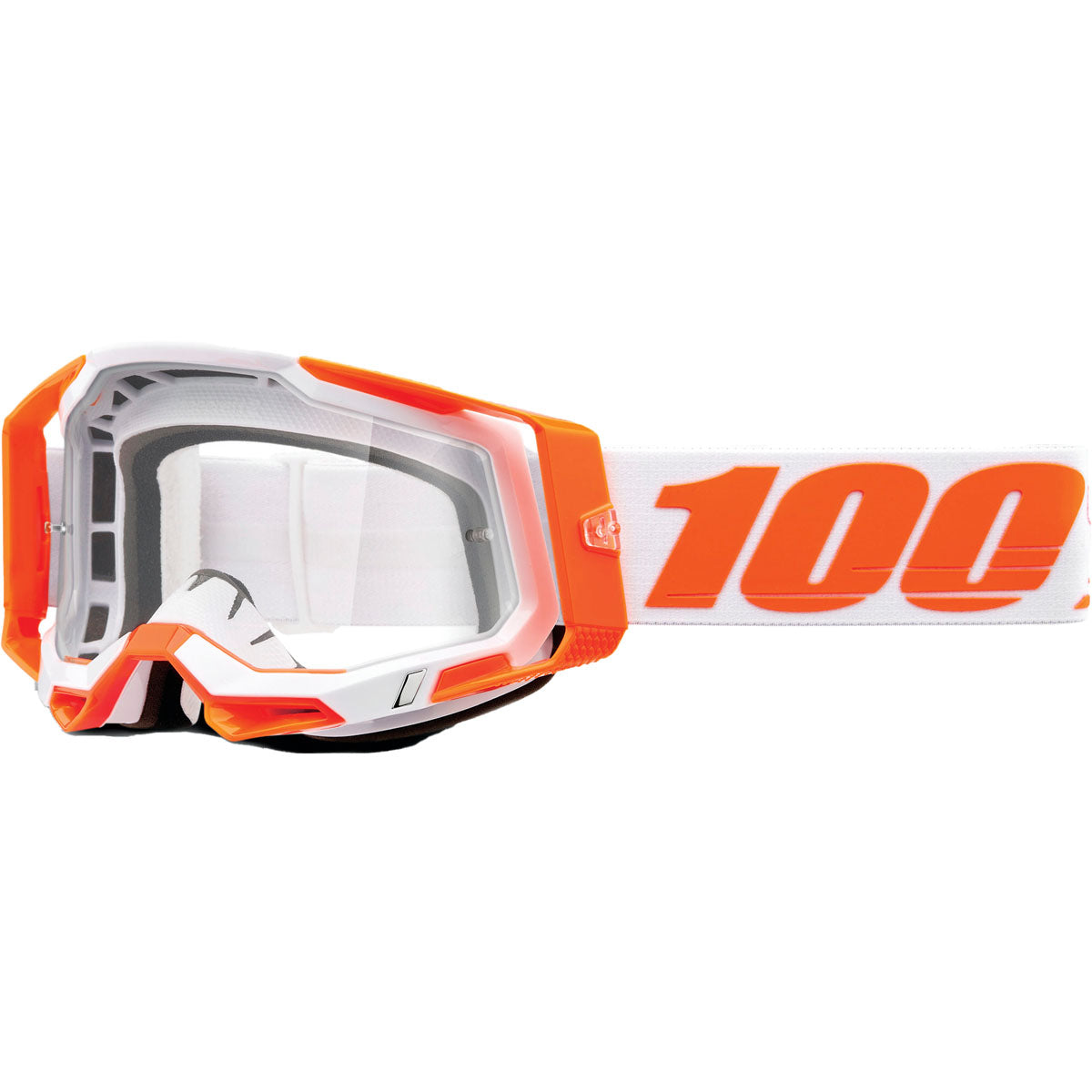 100% Racecraft 2 Goggles Orange / Clear Lens