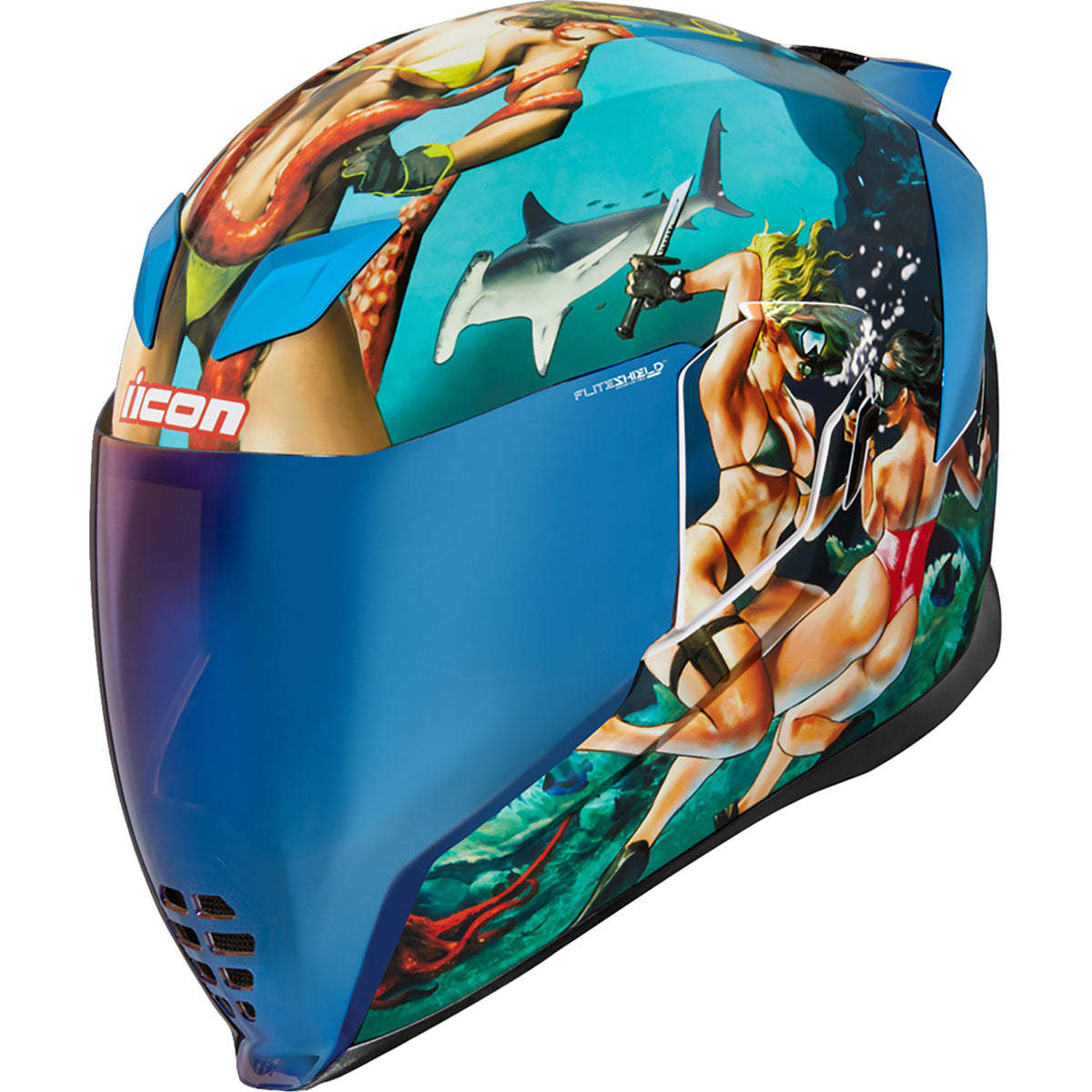 Icon Airflite Pleasuredome 4 Helmet - Blue