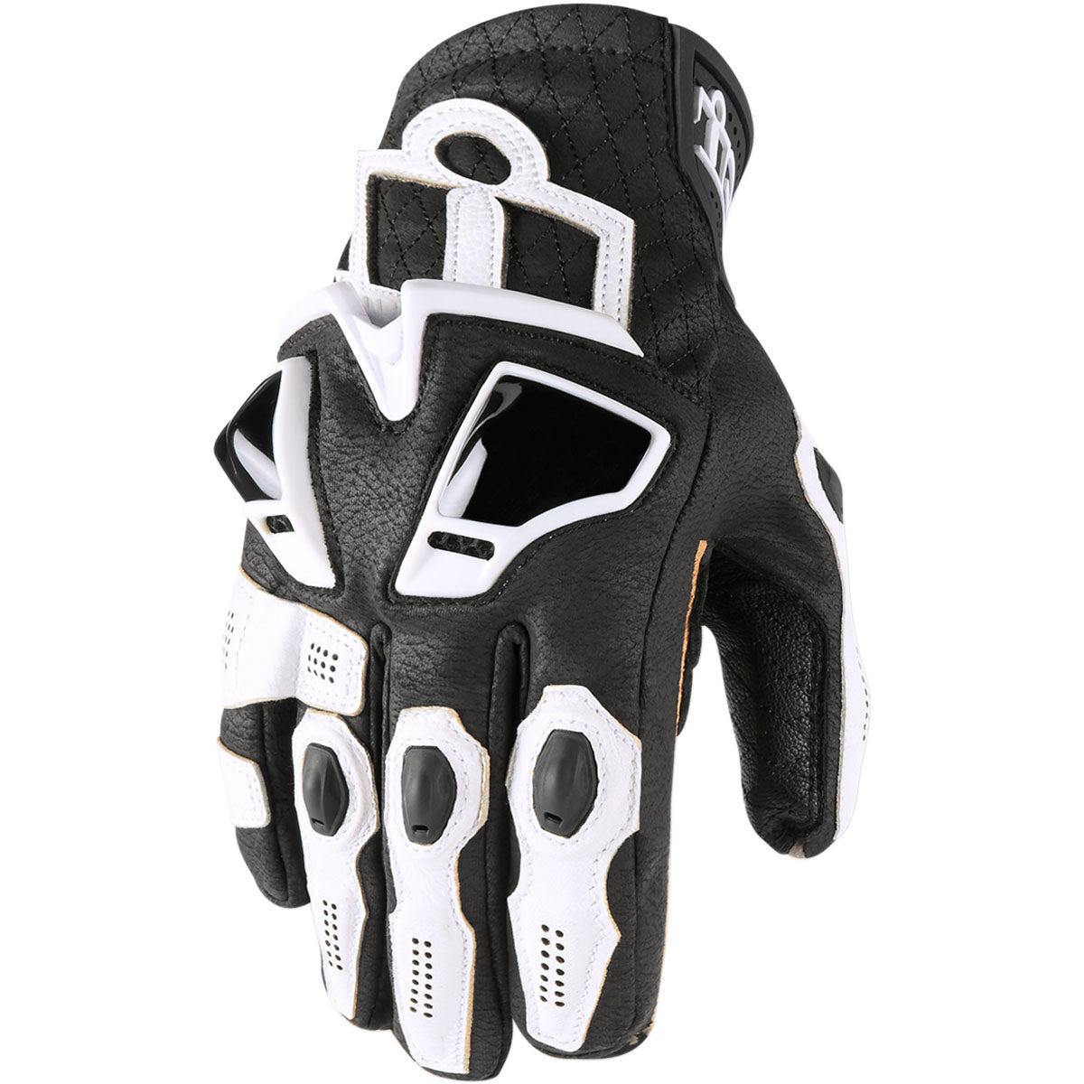 Icon Hypersport Short Gloves - White
