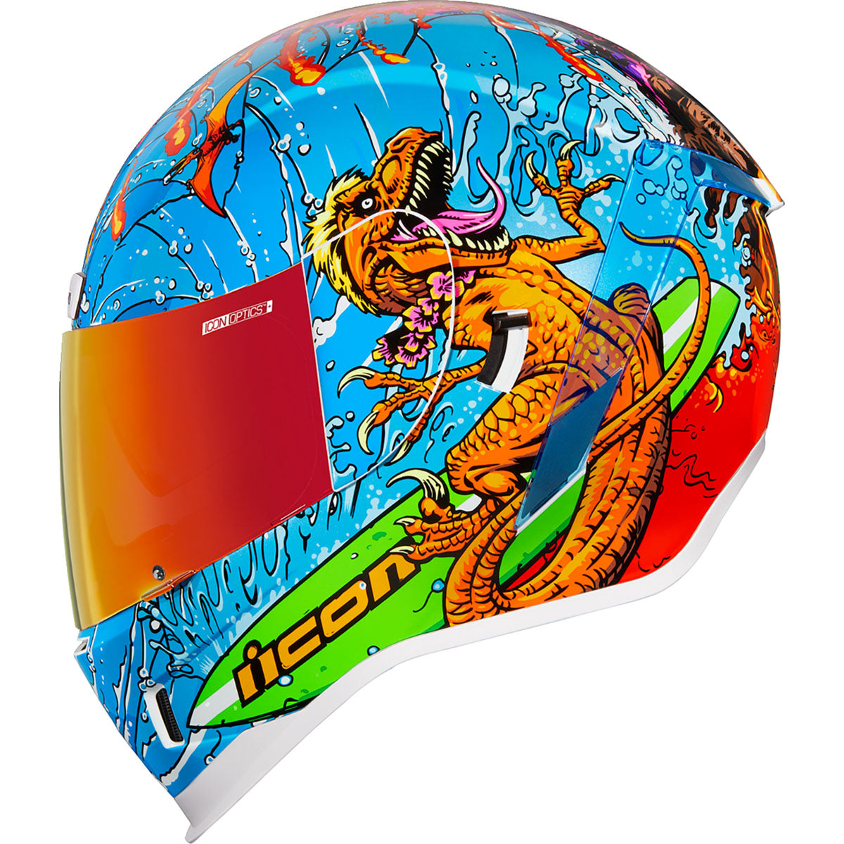 Icon Airform Dino Fury Helmet - Multi