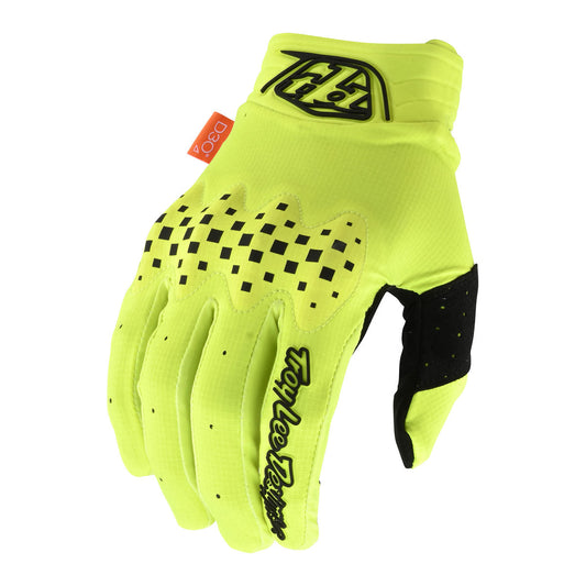 Troy Lee Designs Gambit Gloves - Solid (Closeout) - Fluorescent Yellow