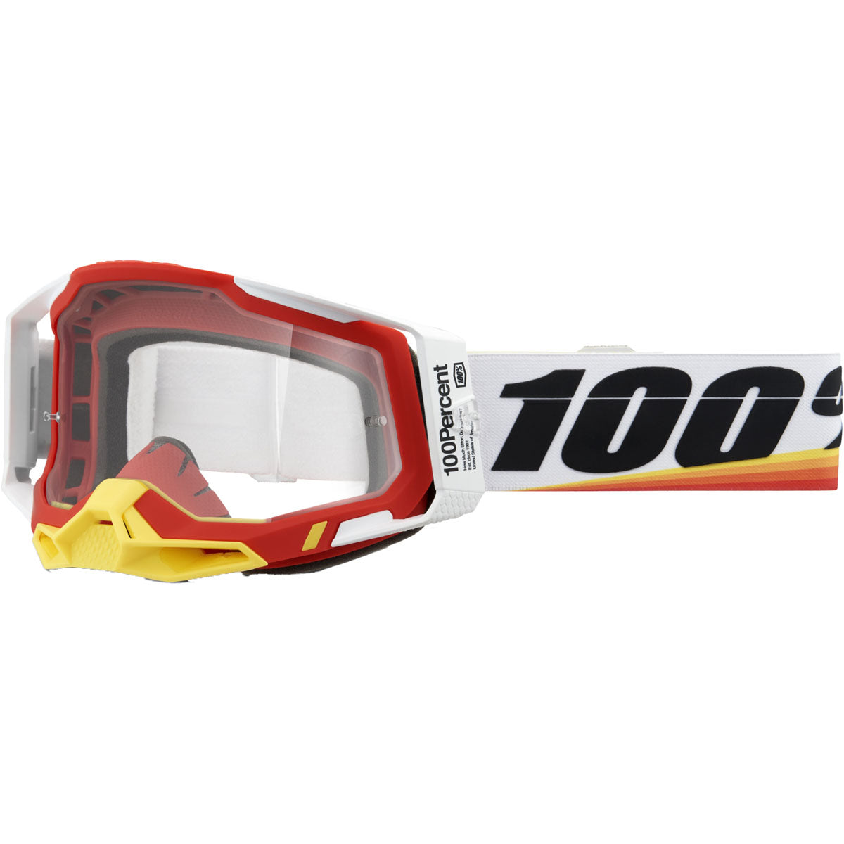 100% Racecraft 2 Goggles Arsham Red / Clear Lens