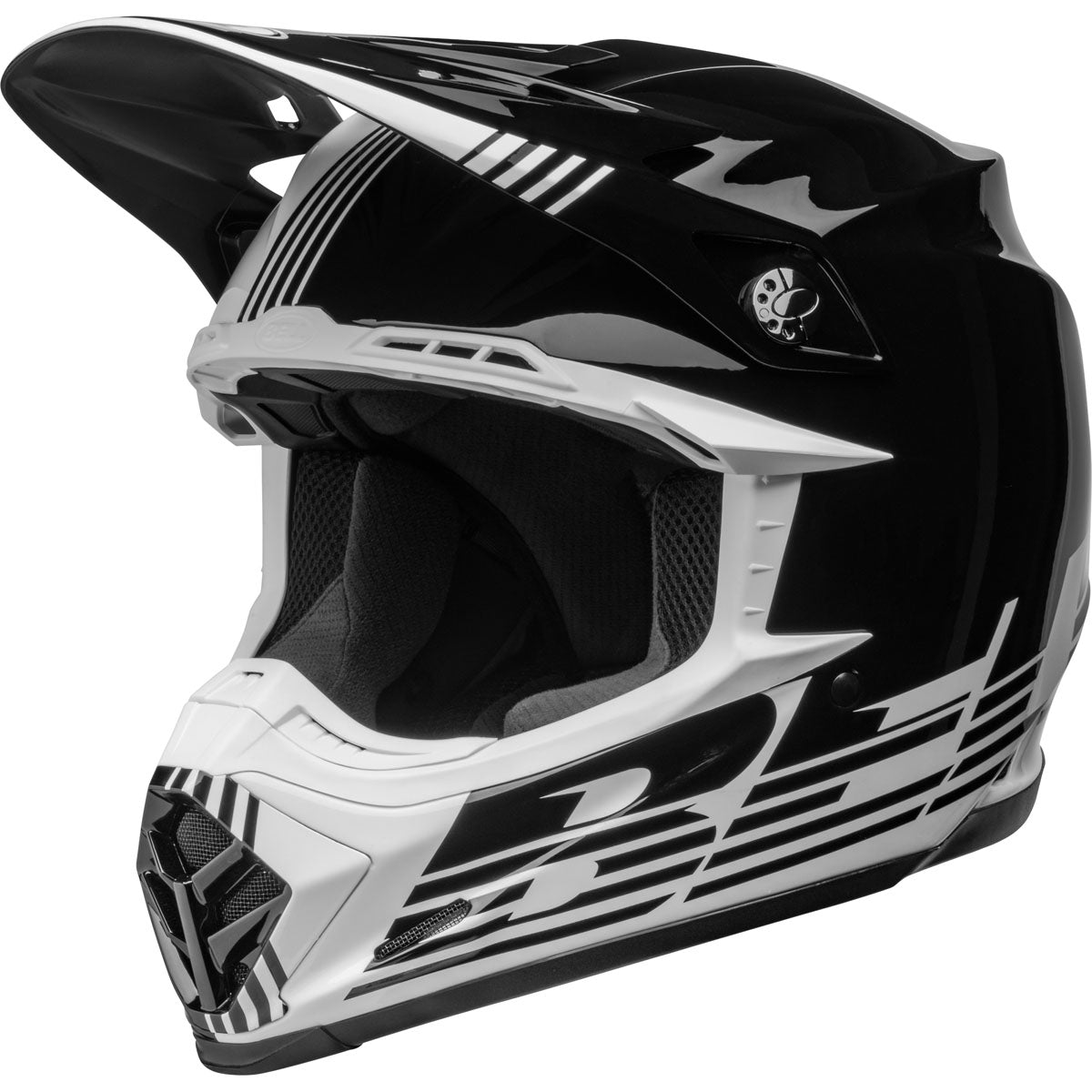 Bell Moto-9 MIPS Louver Helmet - Closeout - Black/White