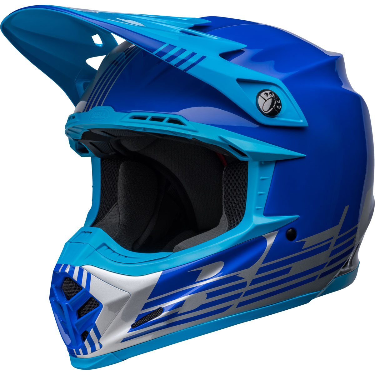 Bell Moto-9 MIPS Louver Helmet - Closeout - Gray/Blue