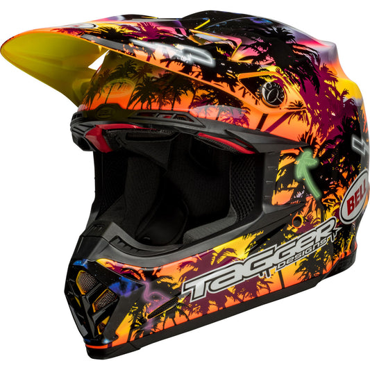 Bell Moto-9S Flex Tagger Tropical Fever Helmet - XL