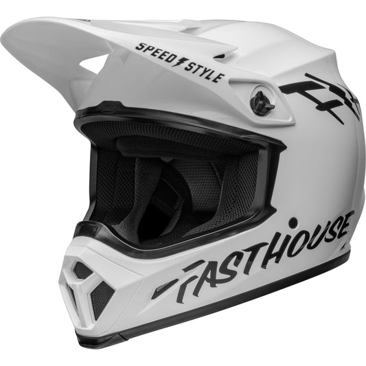 Bell MX-9 MIPS Fasthouse Helmet - Closeout - White/Black