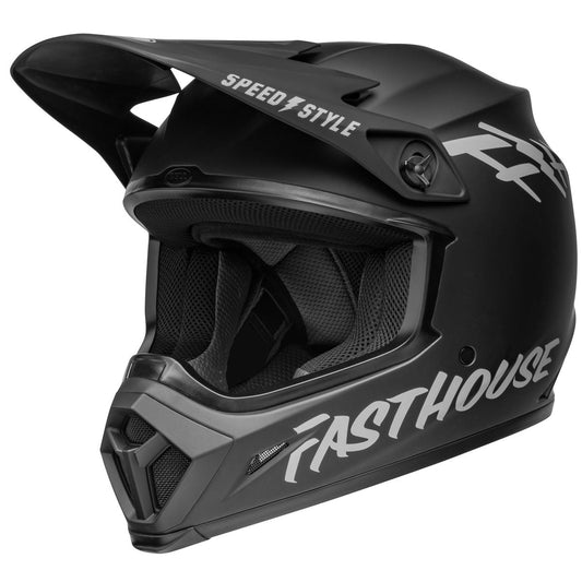 Bell MX-9 MIPS Fasthouse Helmet - Closeout - Matte Black/Gray