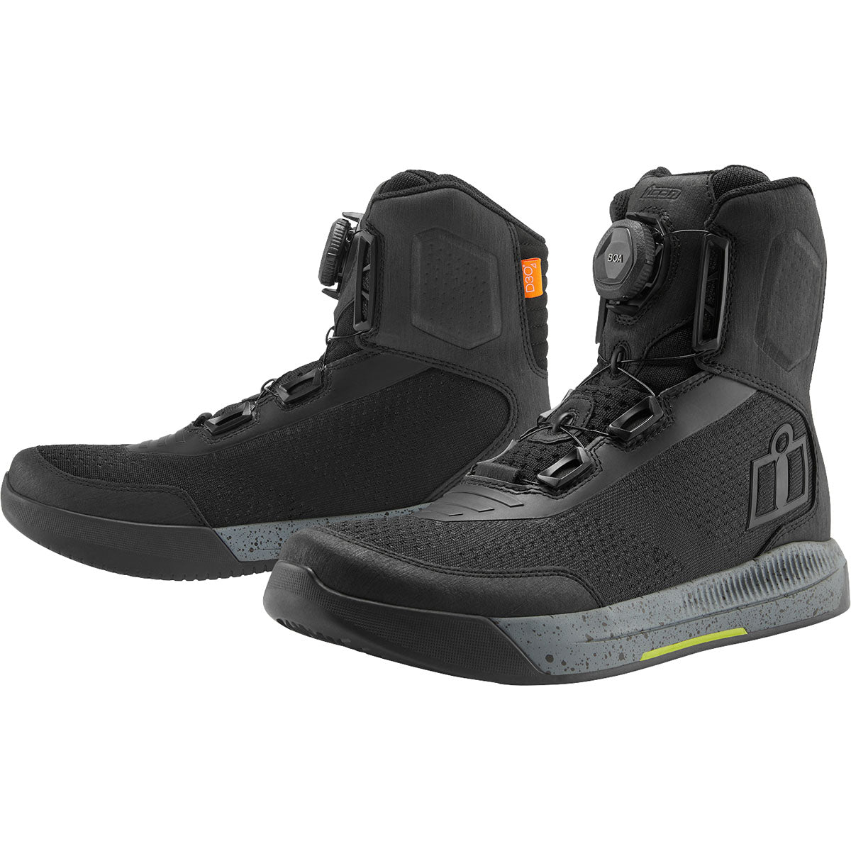 Icon Overlord Vented Waterproof CE Boots - Black