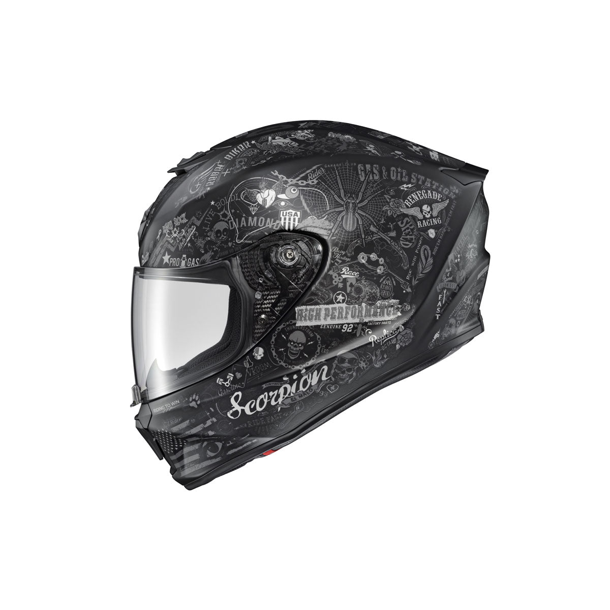 Scorpion EXO EXO-R420 Shake II Helmet - Black/White