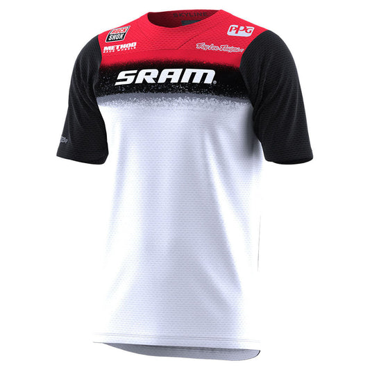 Troy Lee Designs Skyline Short-Sleeve Jersey (CLOSEOUT) - SRAM Roost White