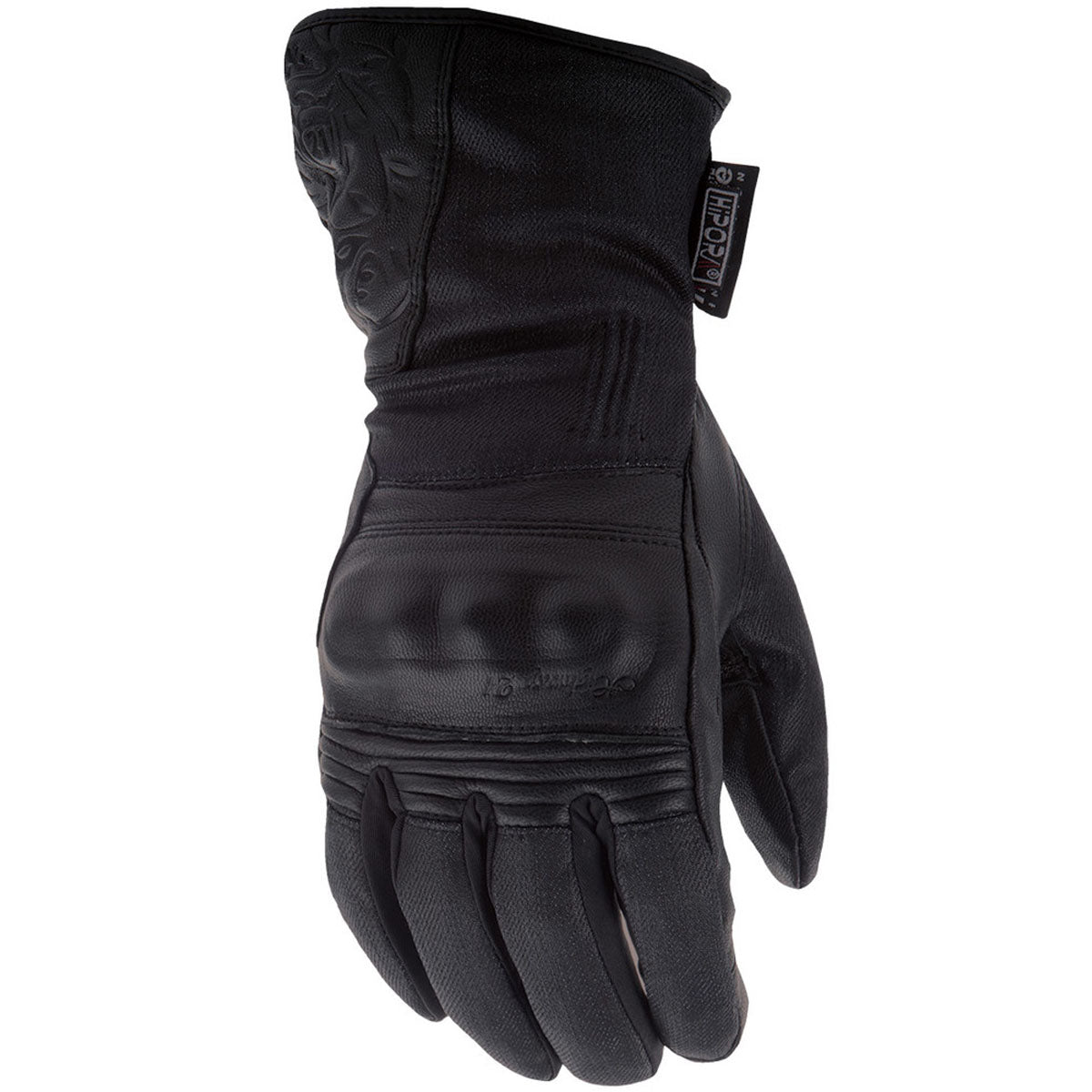 Highway 21 Womens Black Rose Gloves - Black