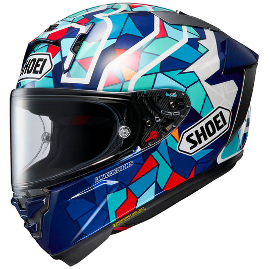 Shoei X-15 Marquez Barcelona Helmet - TC-10