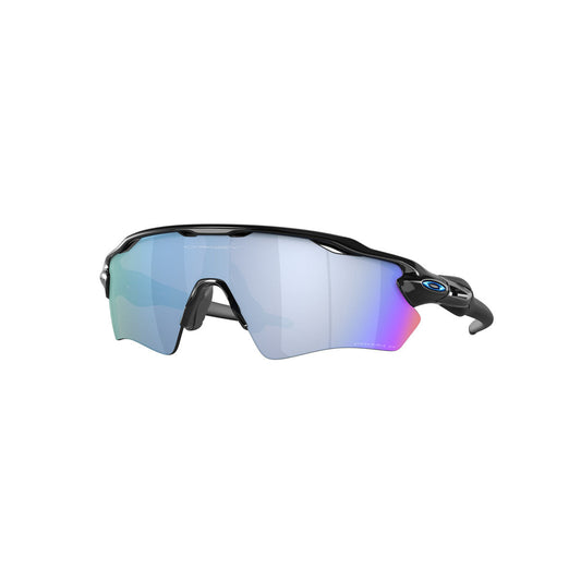 Oakley Youth Radar EV XS Polarized Sunglasses - Polished Black/PRIZM Deep Water Polarized