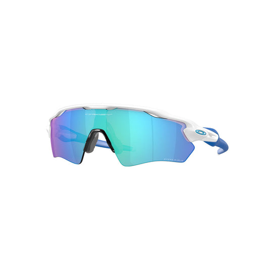 Oakley Youth Radar EV XS Sunglasses - Matte White/PRIZM Sapphire