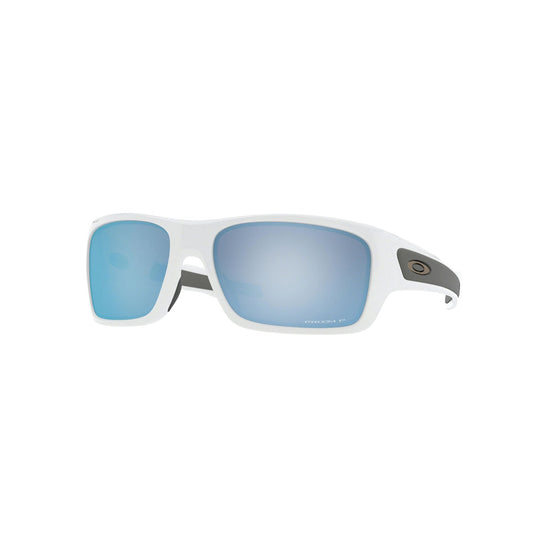 Oakley Youth Turbine XS Polarized Sunglasses CLOSEOUT - Polished White/PRIZM Deep Water Polarized