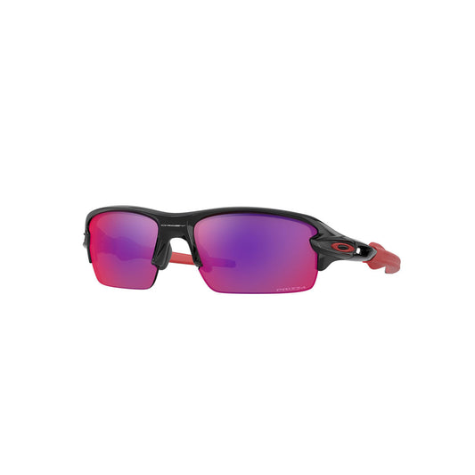 Oakley Youth Flak XS Sunglasses CLOSEOUT - Polished Black/PRIZM Road