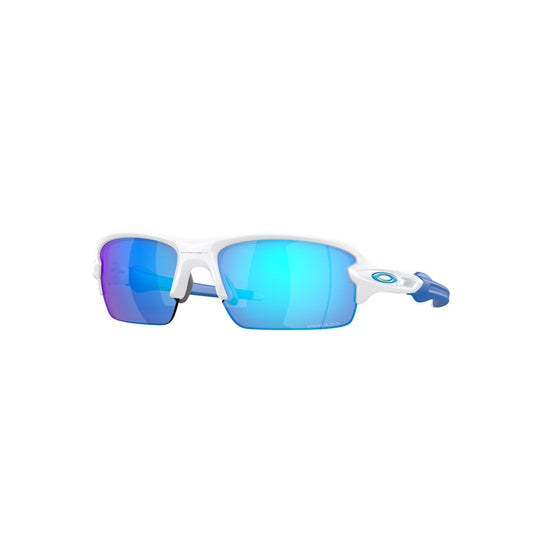 Oakley Youth Flak XS Sunglasses - Matte White/PRIZM Sapphire