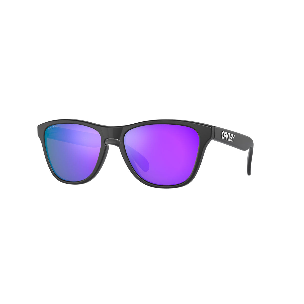 Oakley Youth Frogskins XS Sunglasses CLOSEOUT - Matte Black/PRIZM Violet