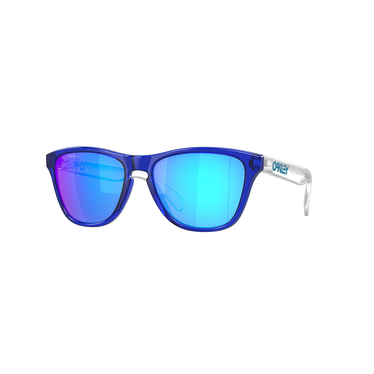 Oakley Youth Frogskins XS Sunglasses - Crystal Black/PRIZM Sapphire