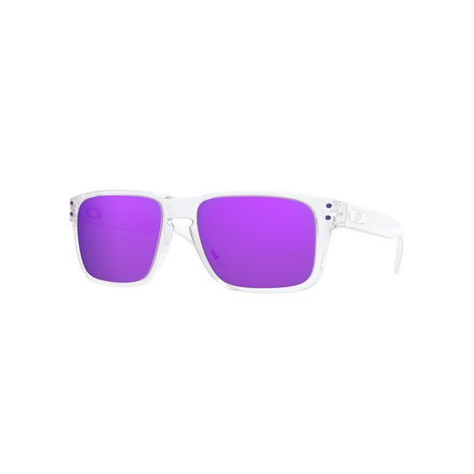 Oakley Holbrook XS Sunglasses CLOSEOUT - Polished Clear/Violet Iridium