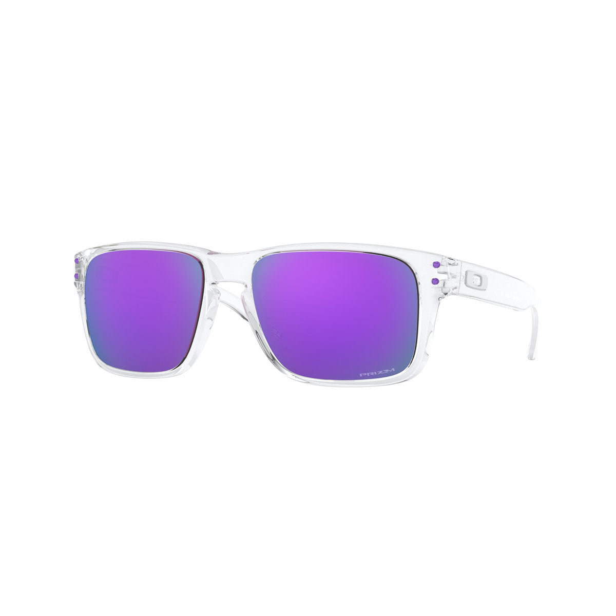 Oakley Youth Holbrook XS Sunglasses CLOSEOUT - Polished Clear/PRIZM Violet