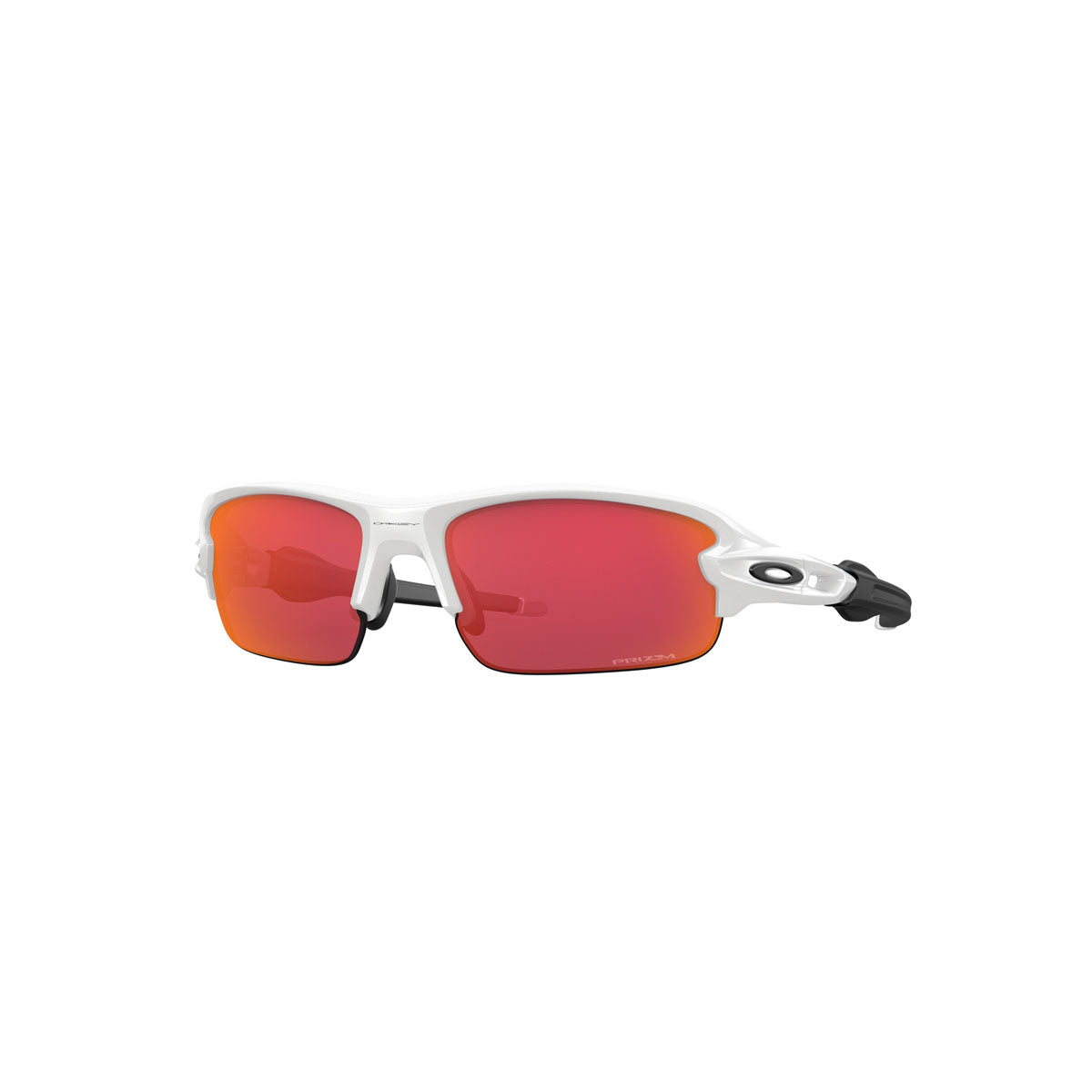 Oakley Youth Flak XXS Sunglasses CLOSEOUT - Polished White/PRIZM Field