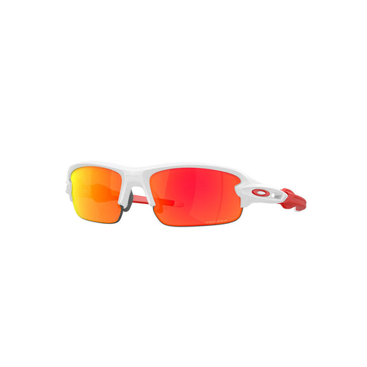 Oakley Youth Flak XXS Sunglasses - Matte White/PRIZM Ruby