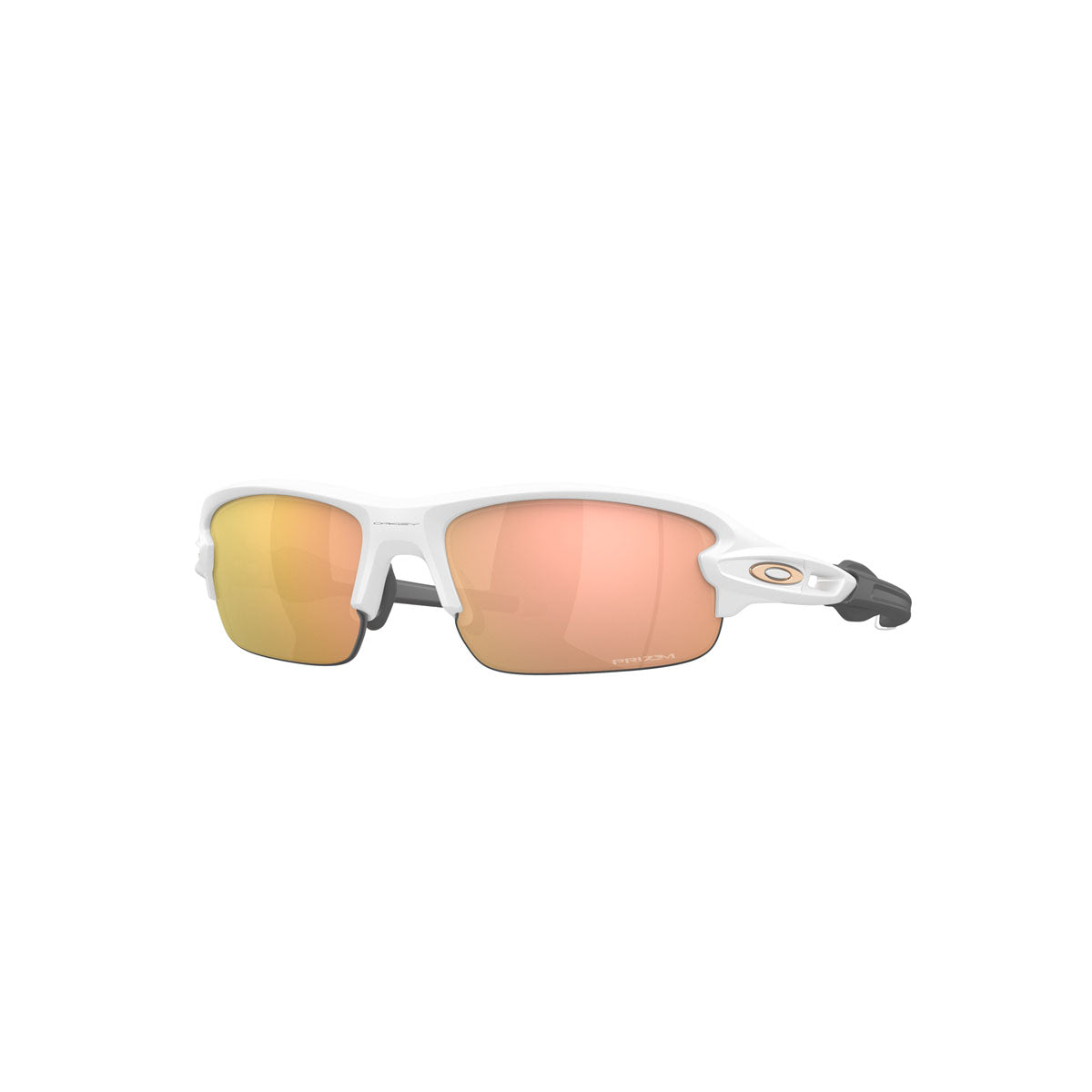 Oakley Youth Flak XXS Sunglasses CLOSEOUT - Matte White/PRIZM Rose Gold