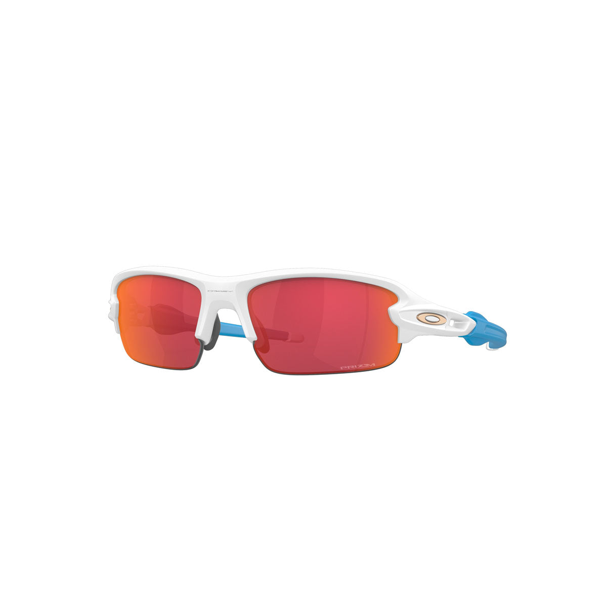 Oakley Youth Flak XXS Sunglasses CLOSEOUT - Matte White/PRIZM Field