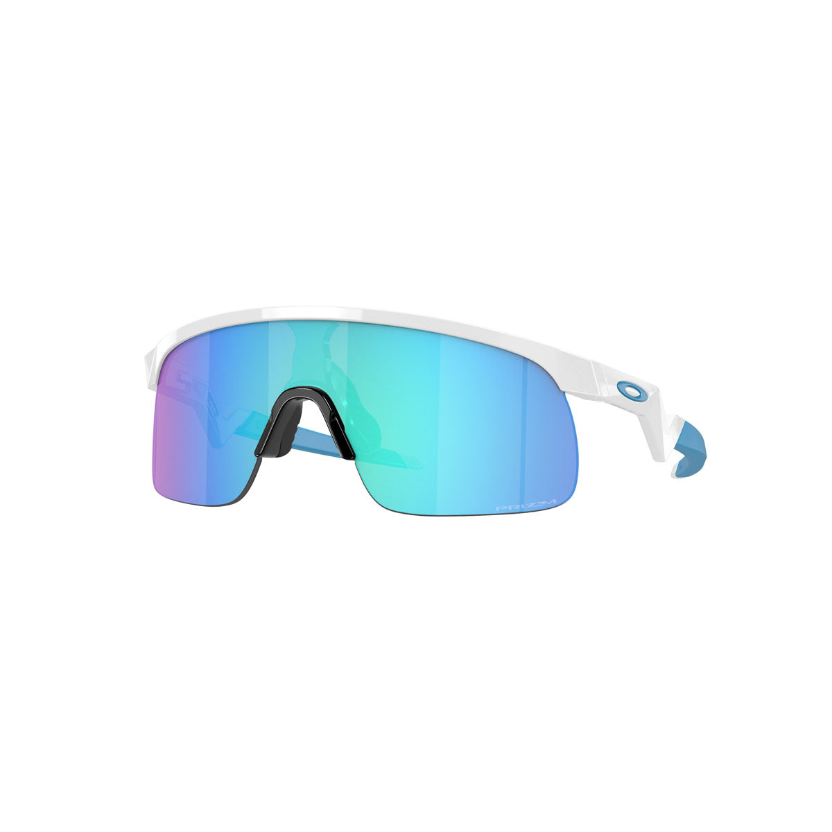 Oakley Resistor Youth Sunglasses - Polished White / PRIZM Sapphire