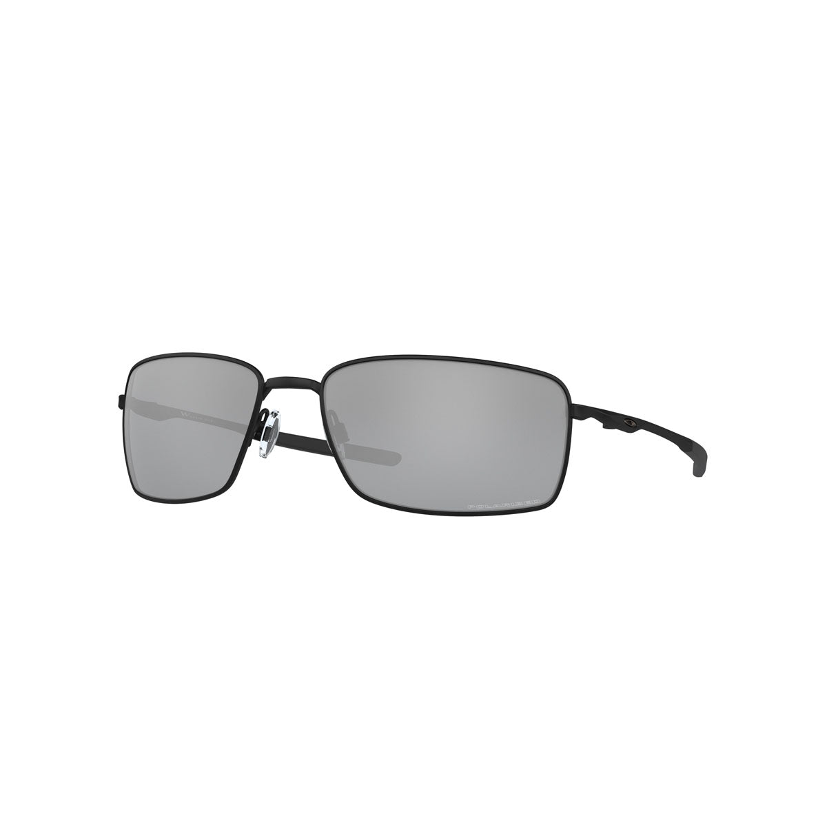 Oakley Square Wire Polarized Sunglasses - Matte Black/Black Iridium Polarized