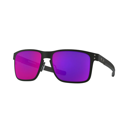 Oakley Holbrook Metal Sunglasses CLOSEOUT - Matte Black/+Red Iridium