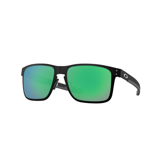 Oakley Holbrook Metal Sunglasses - Matte Black/Jade Iridium