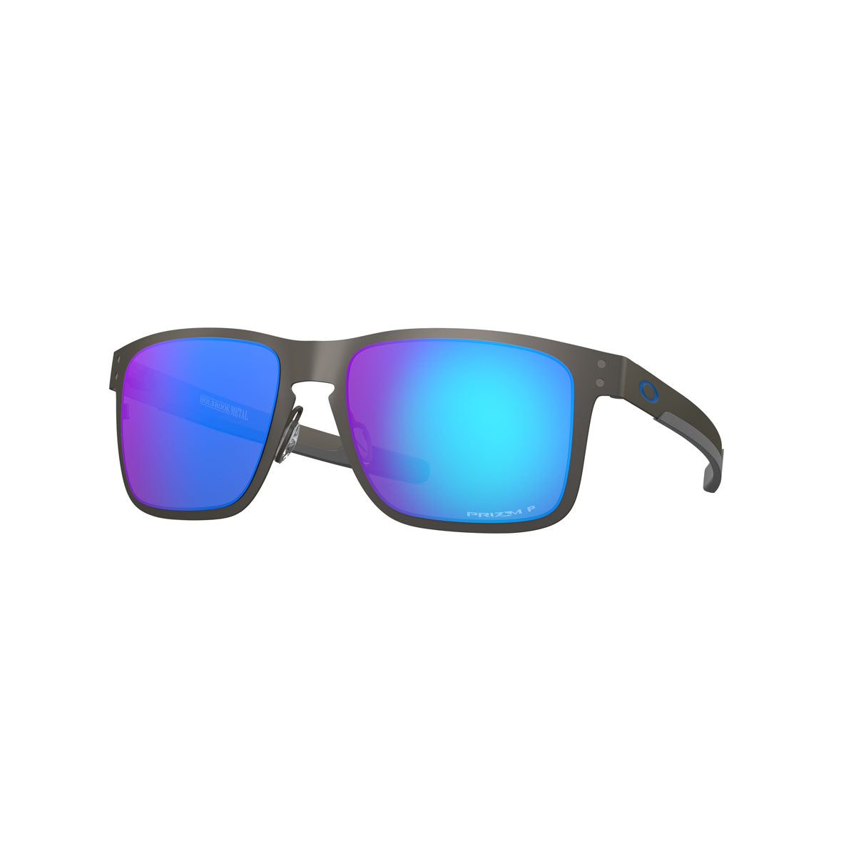 Oakley Holbrook Metal Polarized Sunglasses - Matte Gunmetal/PRIZM Sapphire Polarized